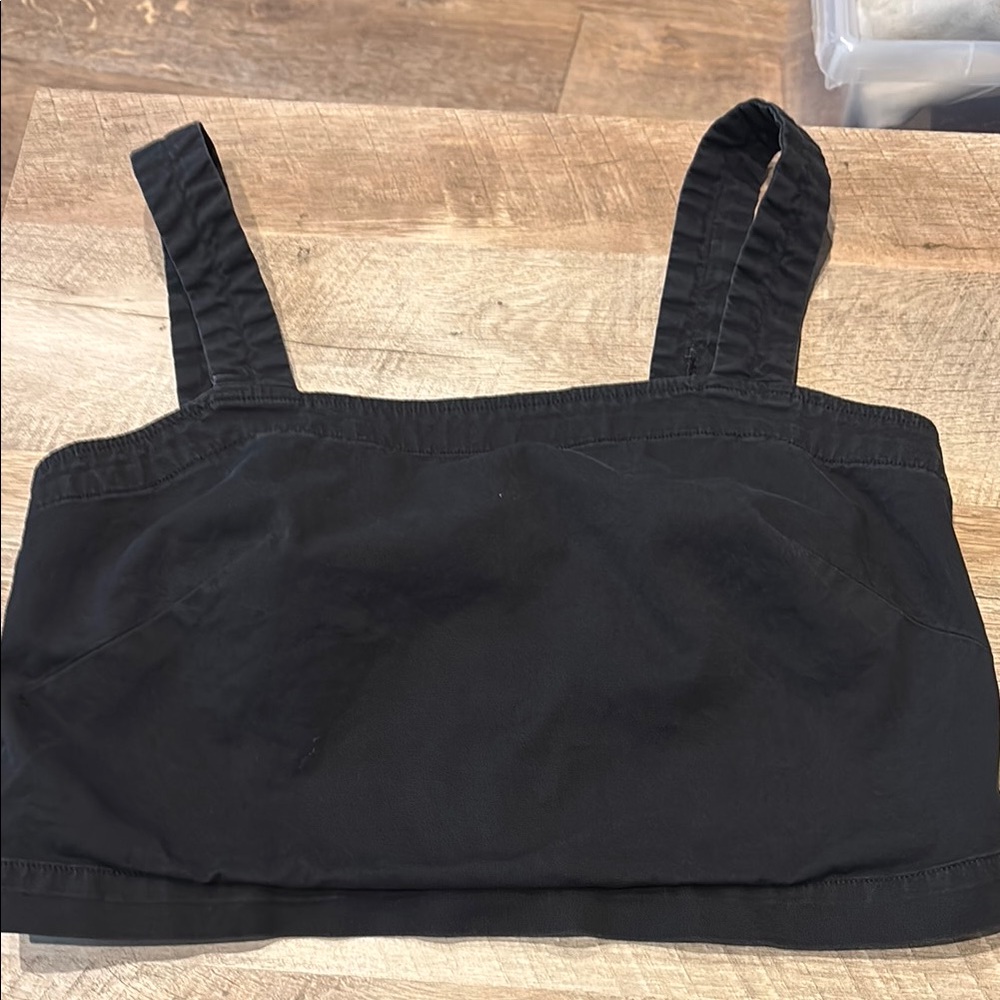 Everlane Black Cropped Tank Top